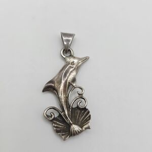 950 Silver Dolphin Pendant
